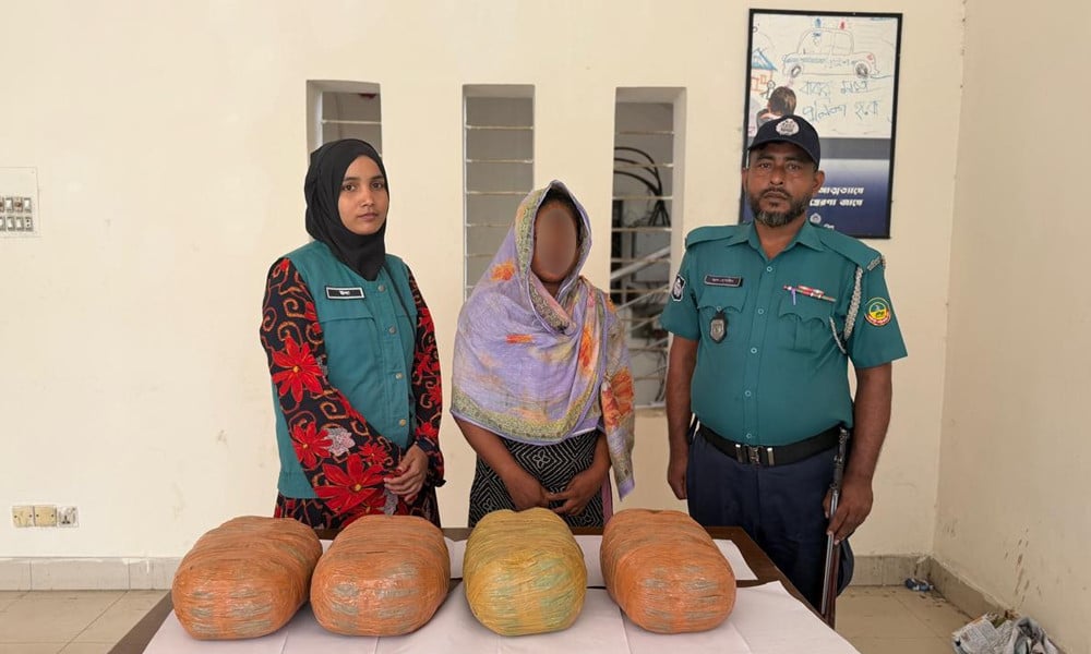 Woman Arrested in Tongi with Eight Kilograms of Cannabis