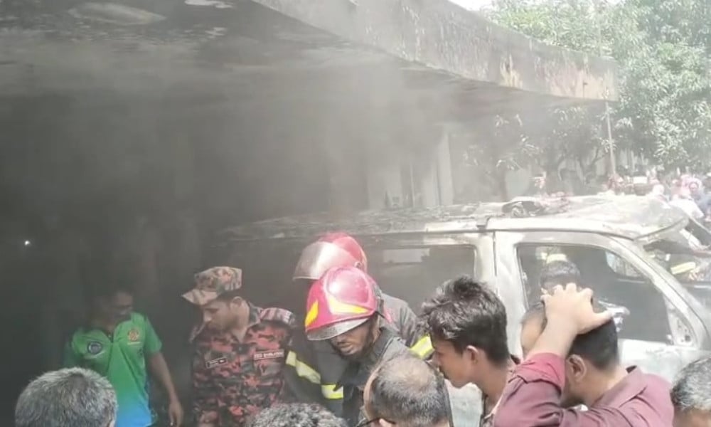 Ambulance Cylinder Explosion Sparks Fire at Bagerhat District Hospital
