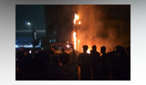 Electrical Fire Breaks Out Near Kawran Bazar’s Janata Tower