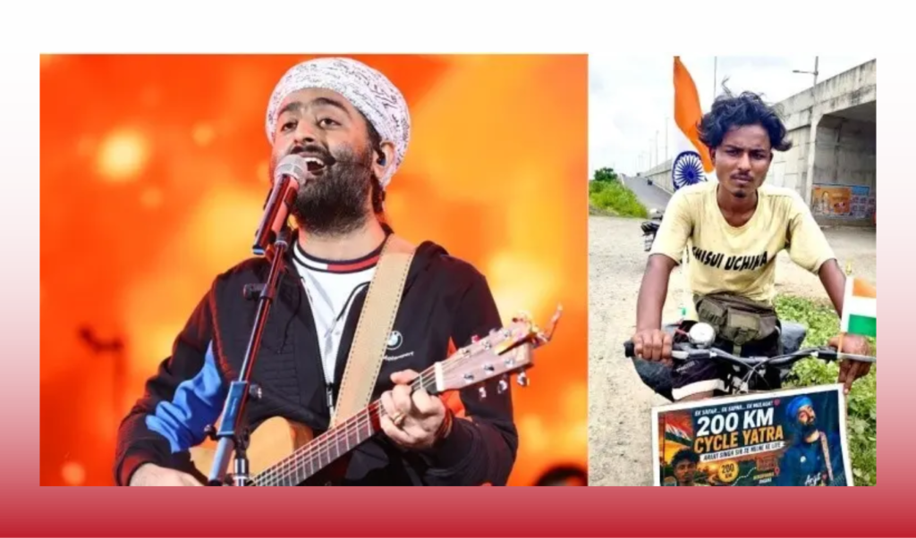 Fan Cycles 200 Kilometres to Meet Singer Arijit Singh Fan Cycles 200 Kilometres to Meet Singer Arijit Singh