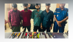 Four Armed Robbers Arrested During Pre-Dawn Keraniganj Raid