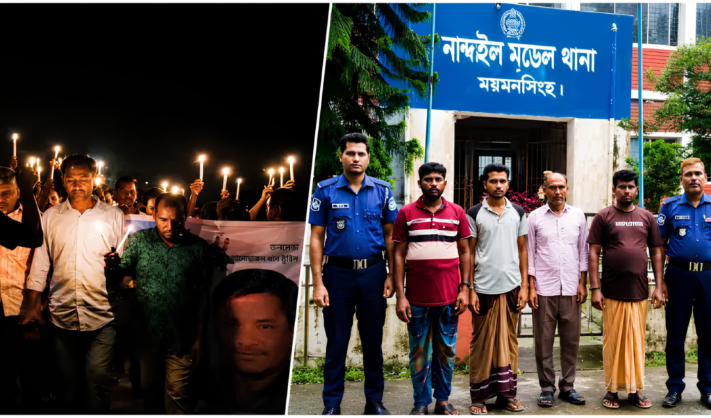 Four Awami League Leaders Arrested After Sudden Midnight Procession Four Awami League Leaders Arrested After Sudden Midnight Procession