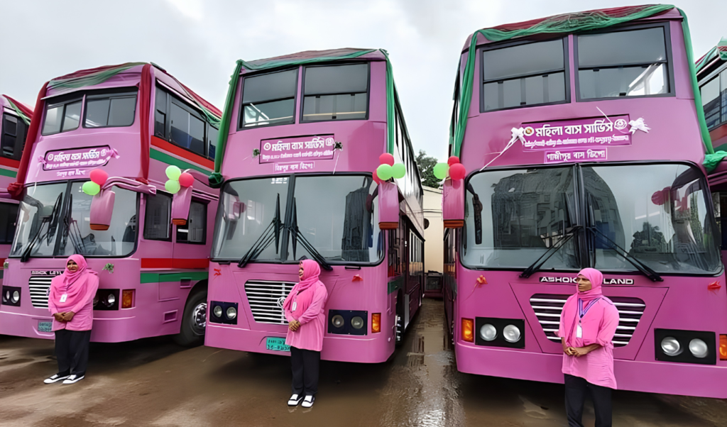 From Sheikh Hasinas 1997 Womens Bus to the New Pink Bus Decades of Initiatives to Address Womens Transport Crisis From Sheikh Hasina’s ‘Women’s Bus’ to ‘Pink Buses’: New Initiative for Women