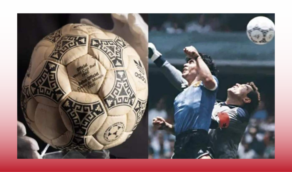Maradona’s ‘Hand of God’ World Cup Ball Sells for £2.5m 3 Maradona’s ‘Hand of God’ World Cup Ball Sells for £2.5m