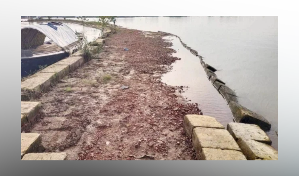 Over Two Thousand Concrete Blocks Stolen From Vulnerable Netrokona Embankment