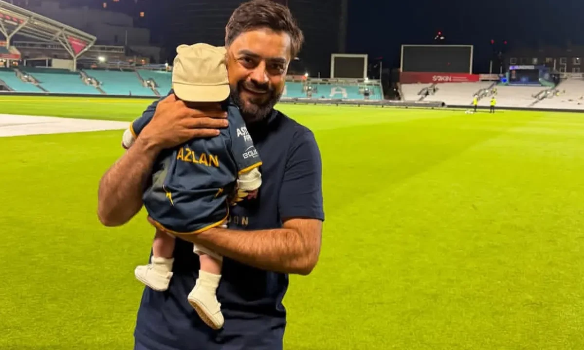 Rashid Khan Makes Hundred History on Emotional Day with Son
