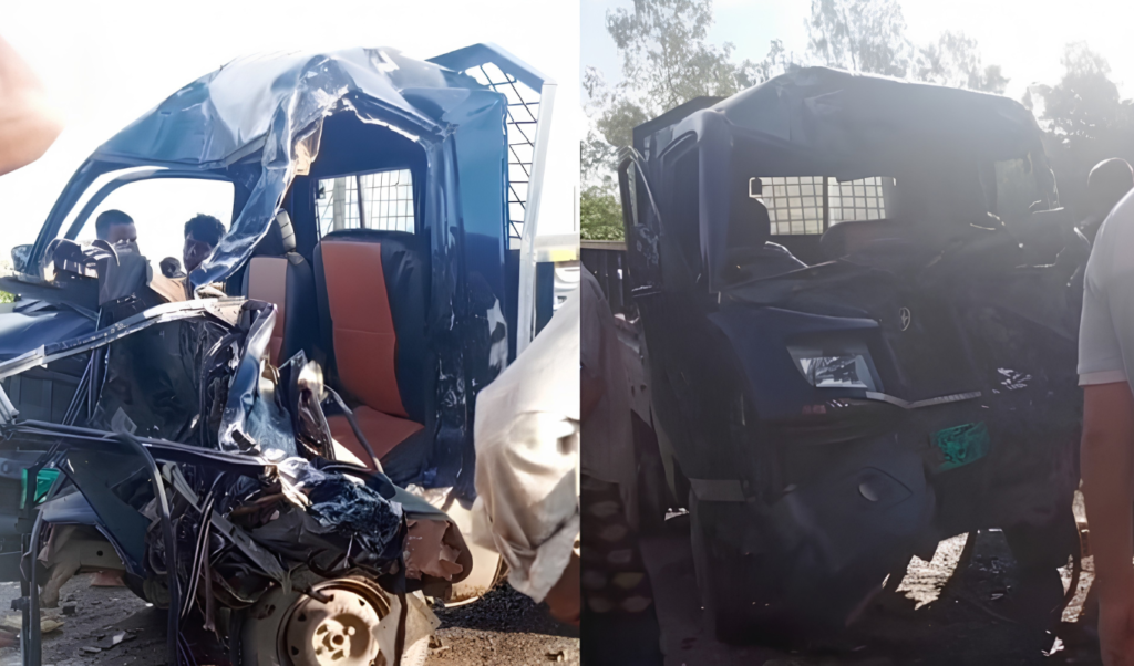 Three Dead Following Bus Pickup Collision on Dhaka Sylhet Highway Three Dead Following Bus-Pickup Collision on Dhaka-Sylhet Highway