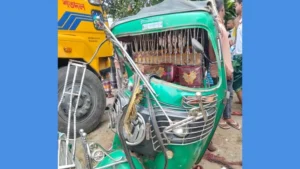 Tragic Trishal Crash Two Dead as Truck Hits Autorickshaw Tragic Trishal Crash: Two Dead as Truck Hits Autorickshaw