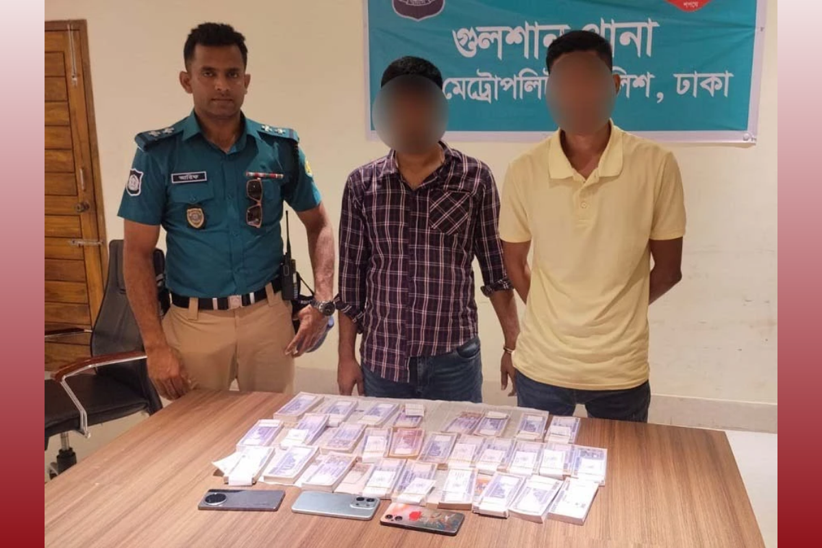 Two Suspects Arrested in Gulshan with Counterfeit Notes Worth BDT 2.8 Million