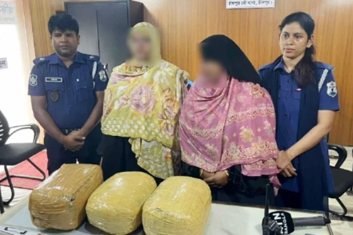 Two Women Arrested at Chandpur Launch Terminal with Nine Kilos of Cannabis