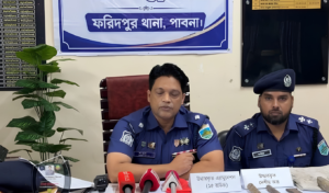 Ammunition and Weapons Recovered Beneath Banyan Tree in Pabna