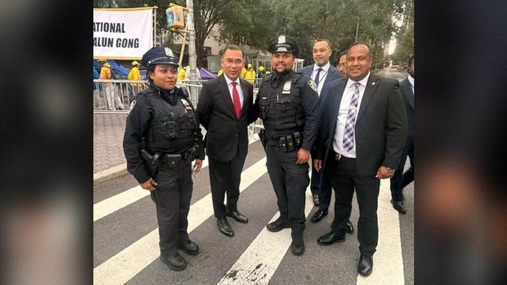 Former Student Turned NYPD Officer Meets Bangladesh Prime Minister Tarik Rahman
