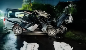 Four Killed as Wedding Party Microbus Collides with Covered Van