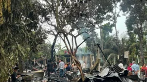 Petrol Fire Destroys 11 Homes, Leaving Families Destitute