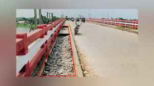 Slabs Broken, Metal Rods Stolen from Kaikartek Bridge