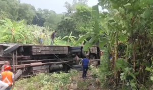 Three Dead and 30 Injured as Passenger Bus Plunges Into Ditch in Muksudpur