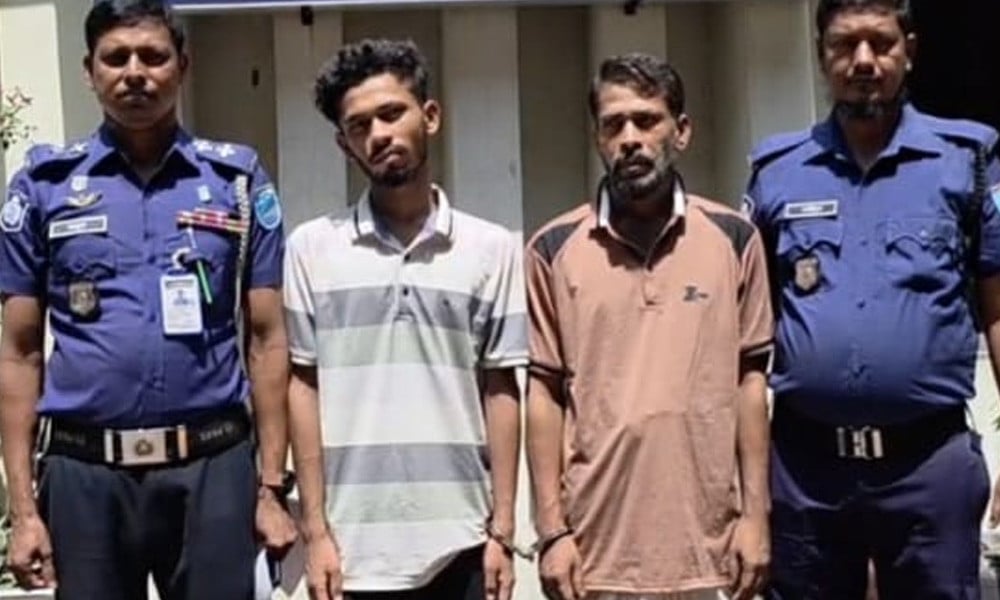 Two Suspects Detained with Firearms and Weapons in Rupganj Two Suspects Detained with Firearms and Weapons in Rupganj