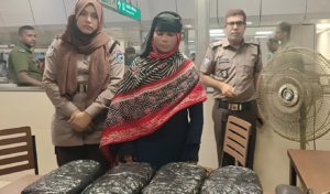 Woman Detained with Four Kilogrammes of Cannabis at Metro Station