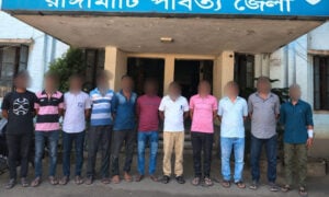 Eleven Arrested in Targeted Rangamati Police Drive Against Crime