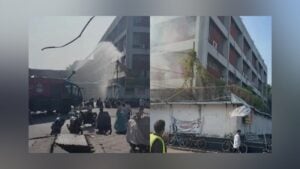 Fire at Shahjalal Airport Store Building