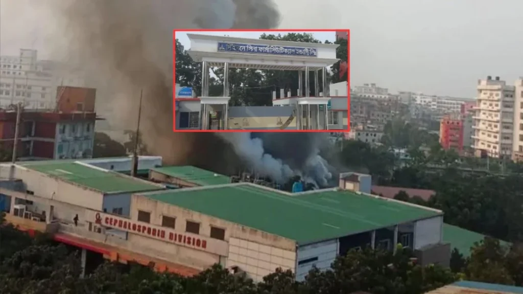 Firefighters Contain Blaze at Ibn Sina Pharmaceutical Plant in Gazipur