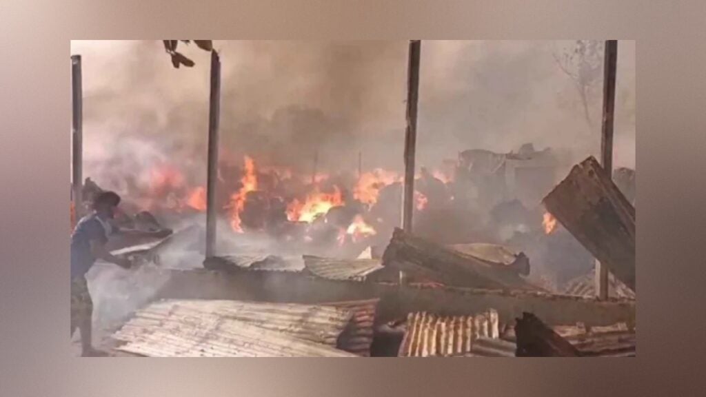 Fires Destroy Three Textile Waste Warehouses in Gazipur