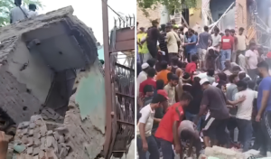 Five-Storey Building Collapses in Delhi Leaving Dozens Trapped Under Rubble