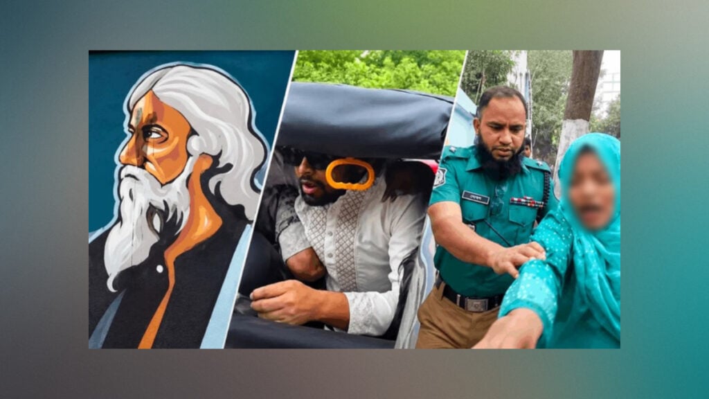 Four Arrested Over Defacement of Tagore Mural in Dhaka