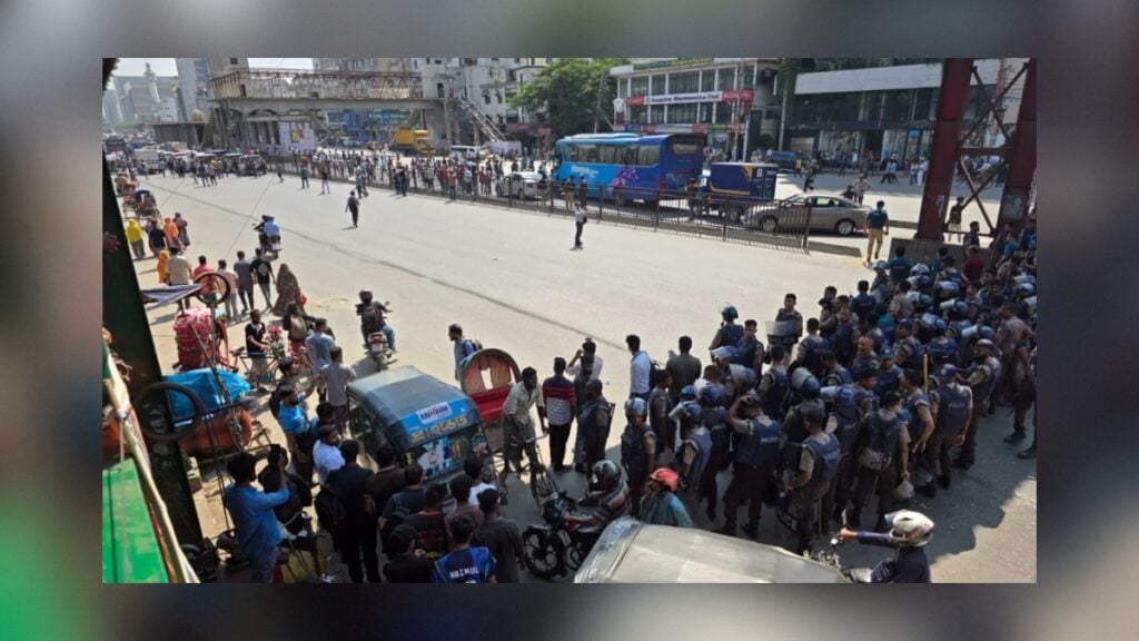 Garment Workers Block Uttara Road, Triggering Severe Traffic Gridlock
