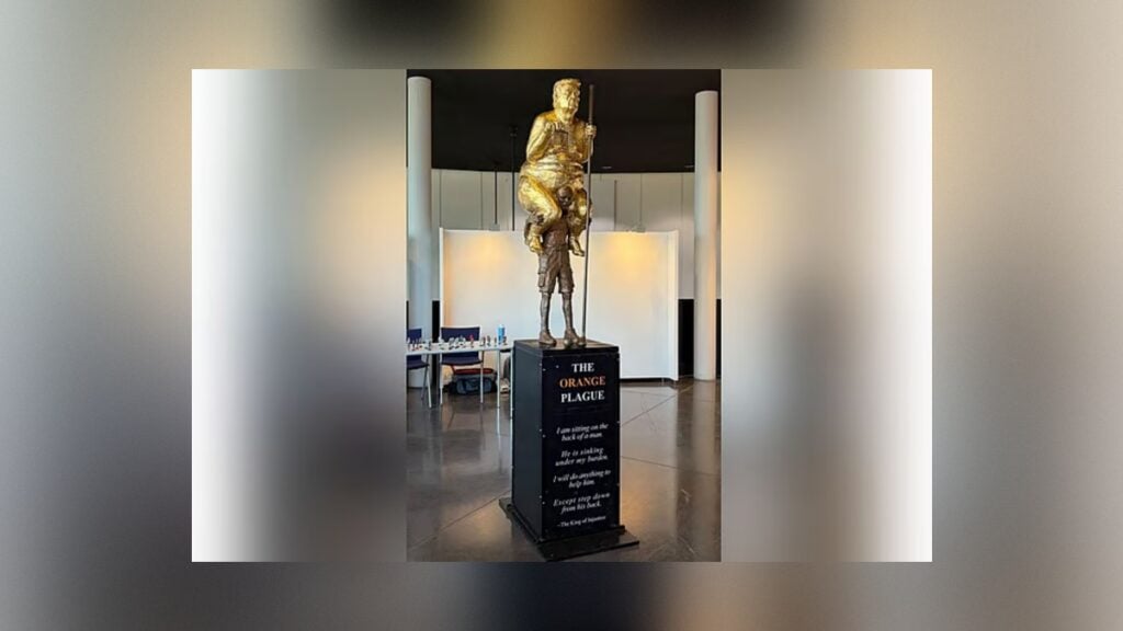 Golden Trump Statue Sparks Debate at European Parliament