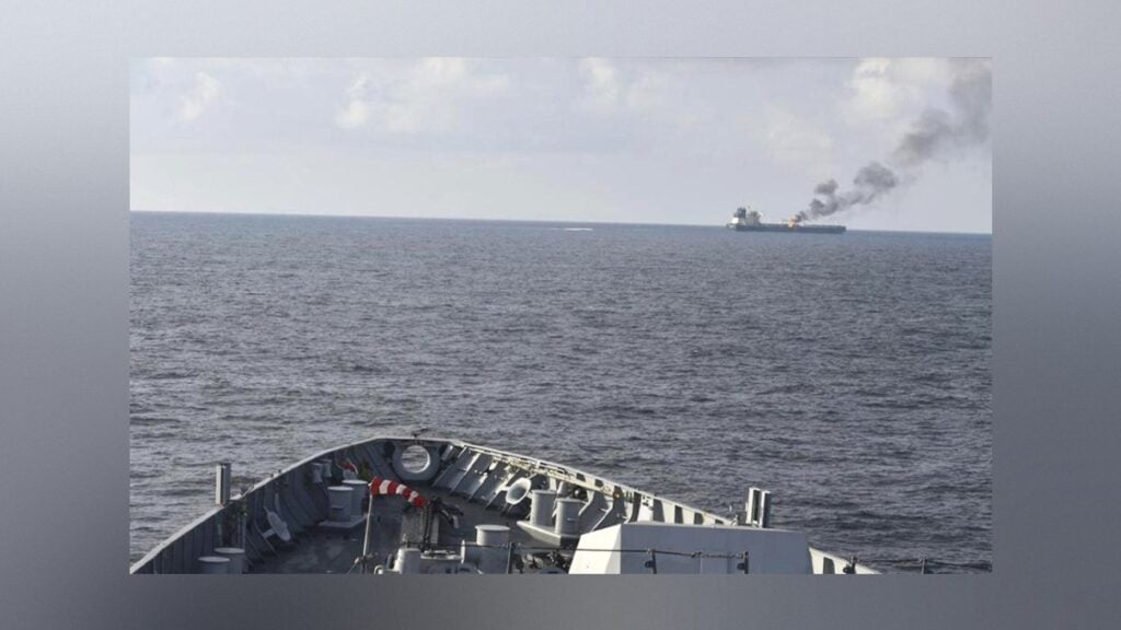Mine Blasts Disable Two Super-Tankers in Strait of Hormuz