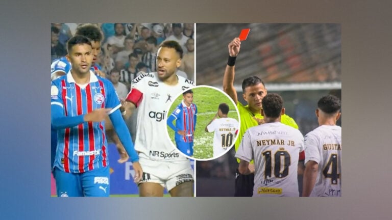 Neymar’s Controversial Red Card Overshadows Santos’ Late Equaliser