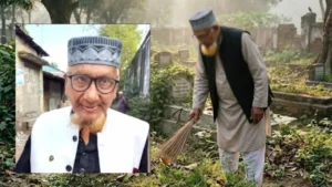 Octogenarian Lawyer Sweeps Late Wife’s Resting Place Every Morning for 15 Years