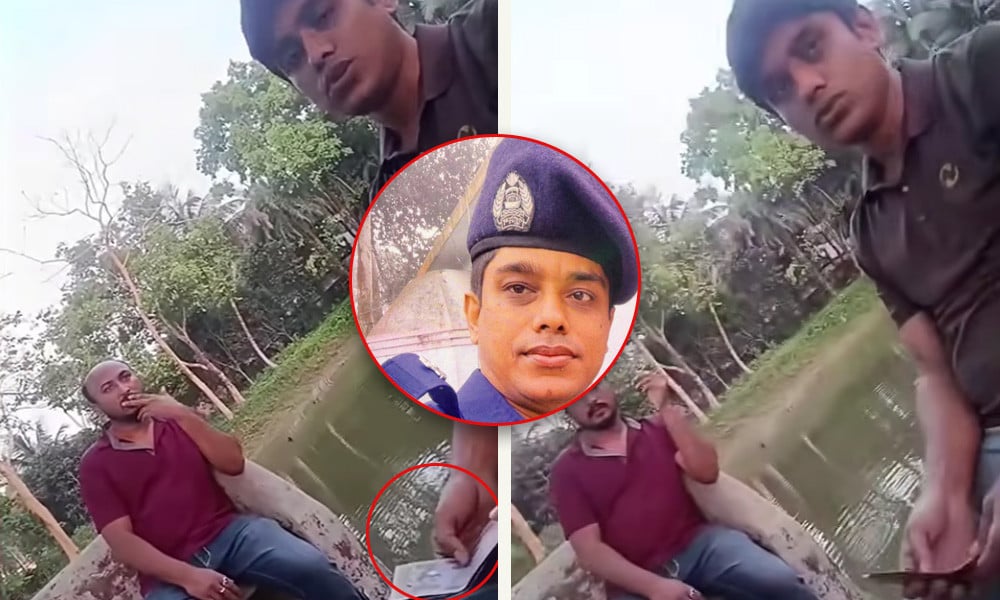 Police Officer Withdrawn After Bribery Footage Surfaces in Habiganj