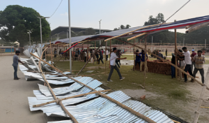 SAU Students Vandalise Fair Ground Over Secretariat Relocation Plan