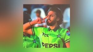 Salman Agha Celebrates Century by Copying His Young Son